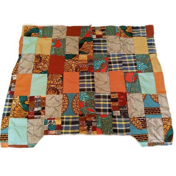 NEW Harem Pants Set Custom Made BayeFall Patchwork 1 Of 1 "Phoenix Tribal Theme" - Picture 2 of 3